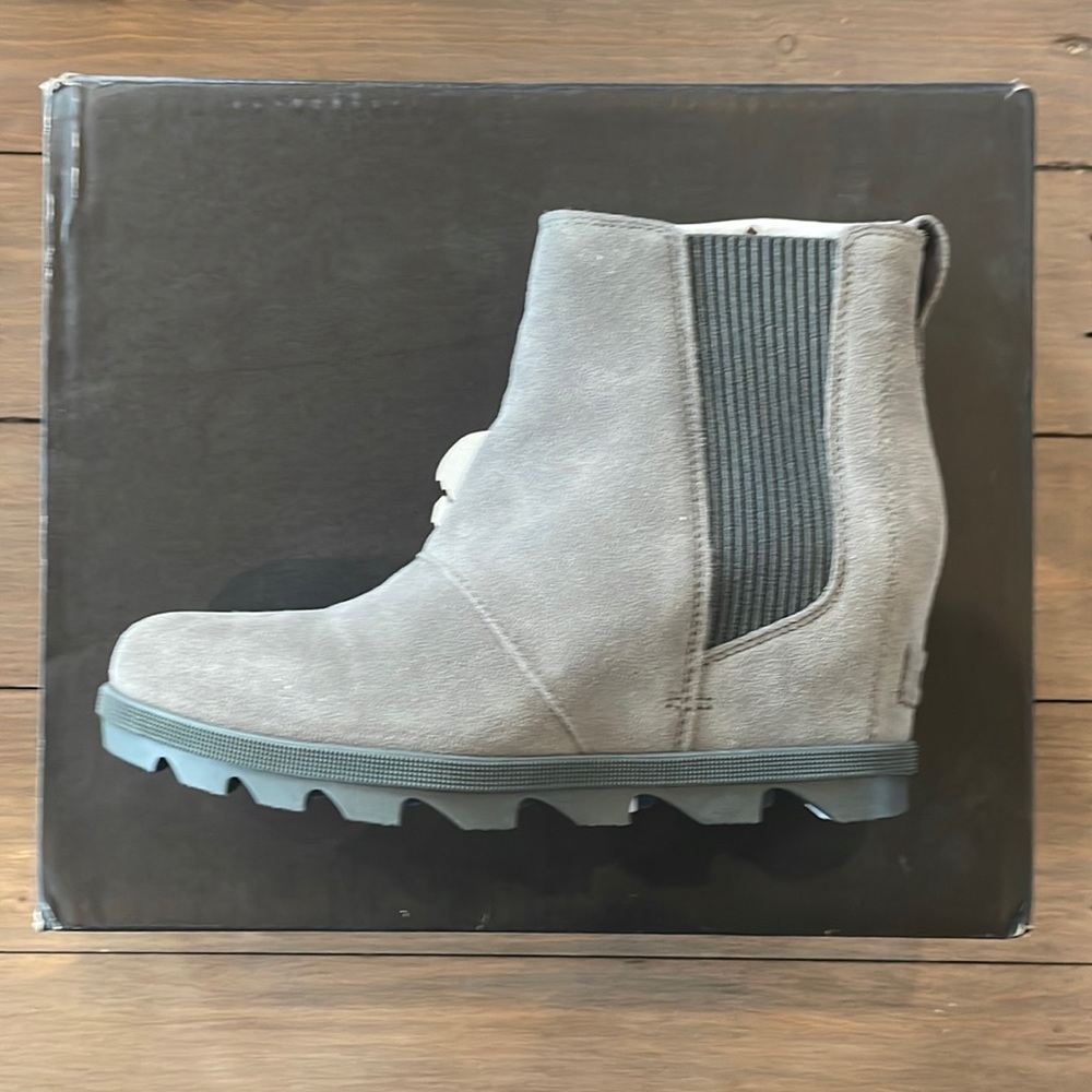 Sorel Joan of Arctic Wedge II Chelsea- Quarry Gray Women’s size 8